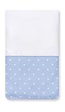 colcha minicuna petit praia Muy fácil de usar Pirulos 83300513 - Colcha con relleno minicuna stars, color blanco y azul