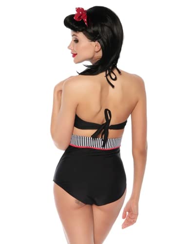 Biquini Retrô Pin Up Preto
