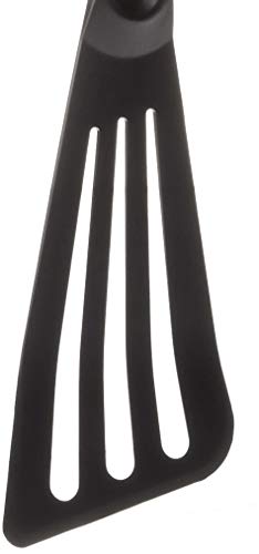 Image of Mercer Culinary Hell's Tools Hi-Heat Slotted Spatula, Black, 3.5 Inch x 12 Inch (Pack of 12)