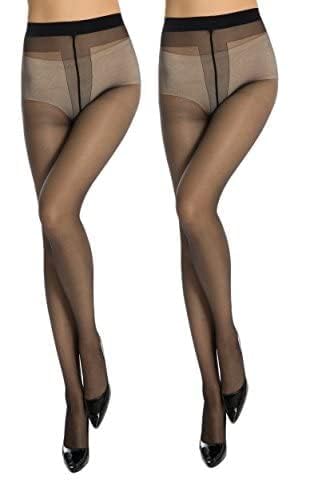 Stockings for Women, Transparent Nylon Panty Hose Stockings, Full Length High Waisted Pantyhose Stockings for Womens (IN, Alpha, Free Size, Black)-image-29
