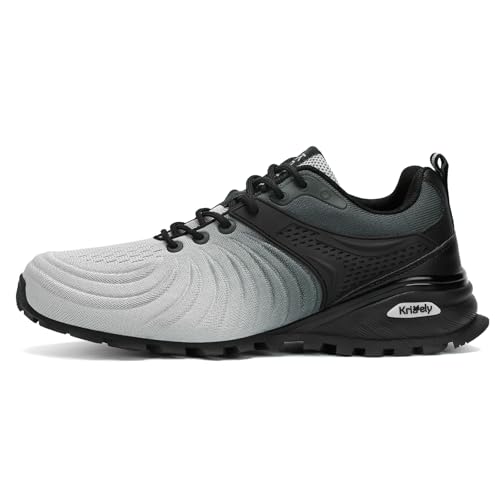 Kricely Men's Trail Running Hiking Walking Tennis Shoes Fashion Sneakers by Kricely - Used condition - Image 2