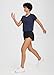baleaf Women's Athletic Sun Shirts Short Sleeve Running Tops Workout Cropped Split Back Gym UPF 50+ Quick Dry Lightweight Sun Protection Navy M