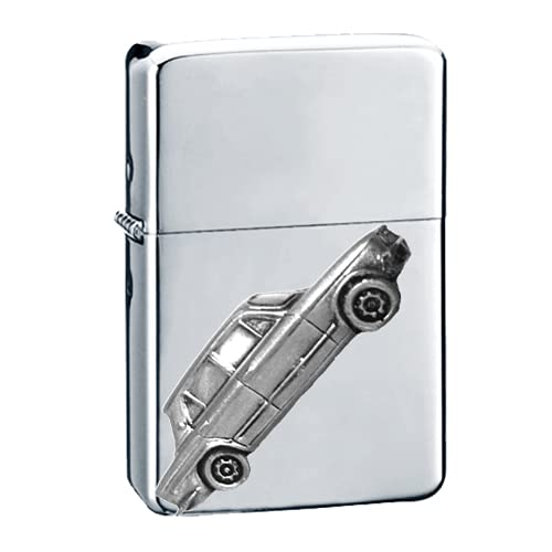 Briquet à essence dolomite Ref274 argenté rechargeable pour collectionneur