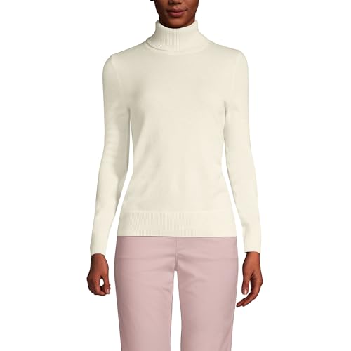 Image of Lands' End Women's Cashmere Turtleneck Sweater