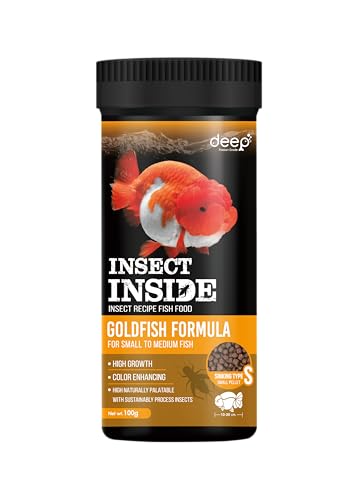 Image of Deep Insect Inside (Cricket) for High Protein Super Premium Gold Fish Formula for High Growth & Colour Enhancing Sinking Small Pellet 100gm