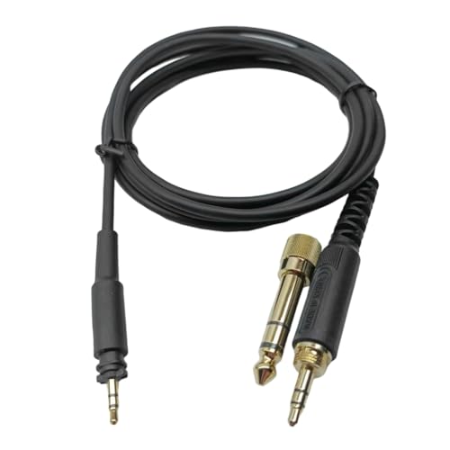 Cable de reemplazo para audífono 3.5mm a 2.5mm con conector 6.35mm