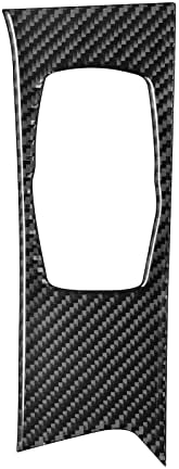 SUNJIKA Compatible with Carbon Fiber Multimedia Knob Button Panel Cover Trim Sticker Interior Accessories for BMW 5 Series G30 G38 525i 530i 540i 2018 2019 2020 2021 2022 2023 Black 1PCS