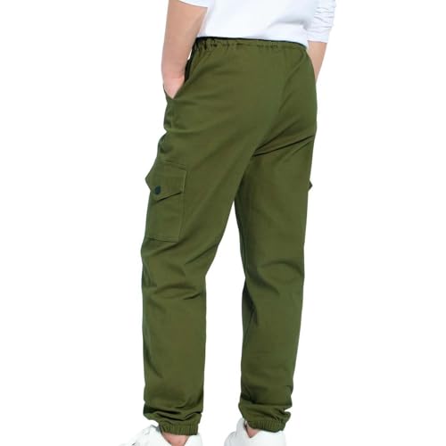 Boys Cargo Pants Kids Joggers Youth Hiking Pants Elastic Waist Jogging School Pants4