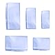 500 Stück Schrumpfbeutel, transparente Heißsiegelbeutel, PVC-Verpackungsfolie zum Verpacken von Seife, Kerzen, kleines Geschenk, kleine Fernbedienungen, 5 Größen, 100 Stück je Größe