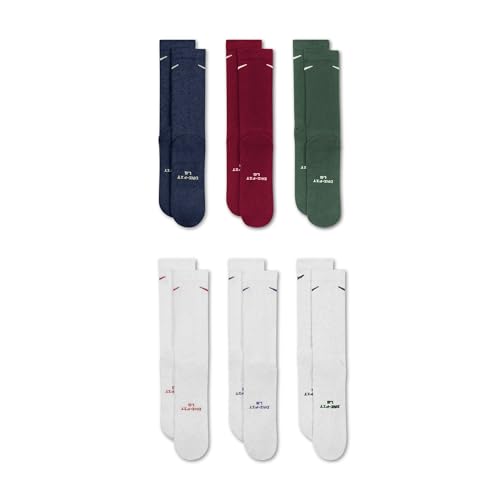 Image of Nike Unisex Adult Everyday Elevated Crew Socks (6-Pack) | Mens and Womens