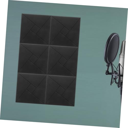 Paneles acústicos autoadhesivos absorbentes de sonido 6pcs para salas de cine en casa, habitaciones de música y dormitorios, reducción de ruido miniatura 5