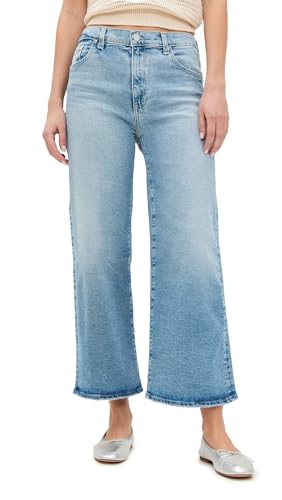 AG Adriano Goldschmied Women's Saige Mid-Rise Wide Leg Jeans in Momento