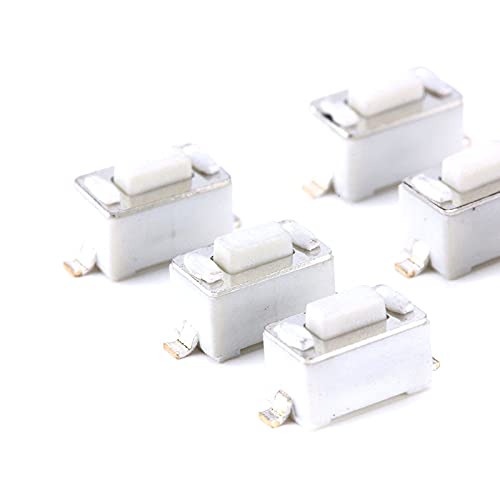 Micro Interrupteur 3X6X4.3MM SMD blanc poussoir tactile haute durabilité pour carte électronique