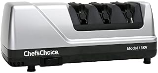 ChefsChoice 0101500 Trizor 15XV Professional Electric Knife Sharpener for Kitchen Knives with Diamond Abrasives and Precision Angle Guides, Gray