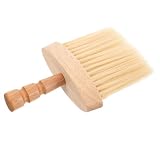 Amosfun Holz Nackenbürste für Herren mit Leichtem Gewicht Glättet Bart und Haare Modisch und Einfach zu Handhaben für Friseursalon und Bartpflege