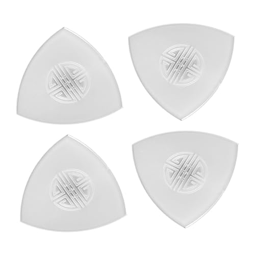 LIFKOME 4個ナイロン製阮 ルアン 用ピック 滑り止め設計 耐摩耗性 音響クリア 楽器アクセサリー 軽量携帯便利