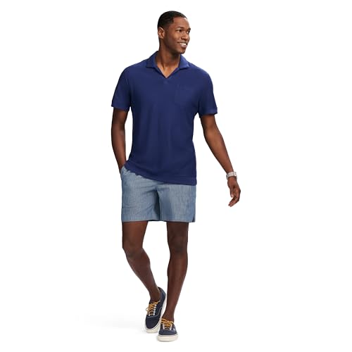 Camiseta polo texturizada para hombre Izod Saltwater, manga corta miniatura 3