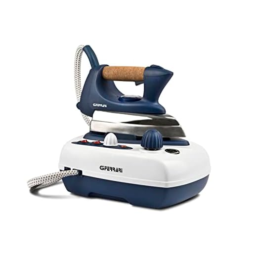 G3 Ferrari G40019 Getto-VAP Sistema Stirante Professionale, 2000 W, Serbatoio 700cc, 3 Bar pressione, Termostato regolabile, Accensione separata ferro/caldaia, Blu/Bianco