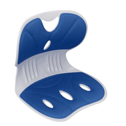 Ymiko Ergonomic Lumbar Support Posture Correcting Chair for Office Home School Comfortable Portable Petal Design (Blue)