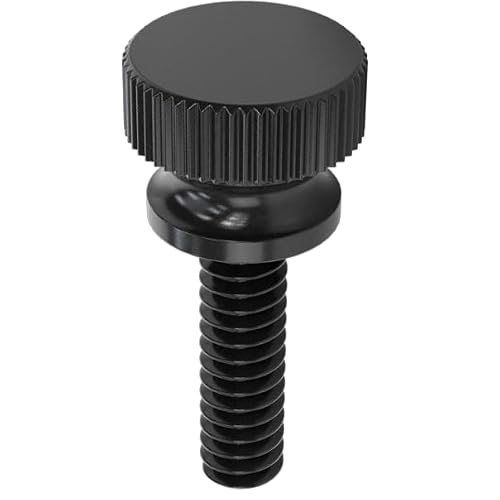 Nylon Thumb Screws, #6-32 Thread (2, Black, 1-2)