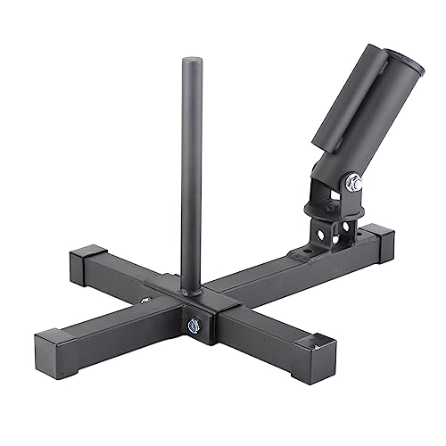 BORDSTRACT Mine Base Gym Equipment, 360° Roterende Multifunctionele T-Bar Roeimijn Attachment, Voor 25mm/50mm Barbell Bars, Barbell Exercise Machine Attachment Voor Gewichtheffen Squats Core Strength