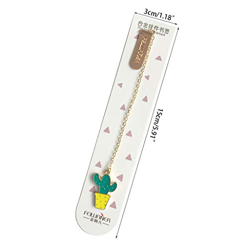 Seluluory 1PC segnalibri Cactus carino per libri
