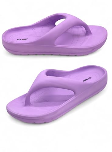 Image of SVAAR Soft EVA Slippers for Men | Stylish Anti-Skid Flip-Flops with Arch Support & Bouncy Sole | Lightweight Indoor Outdoor Comfort