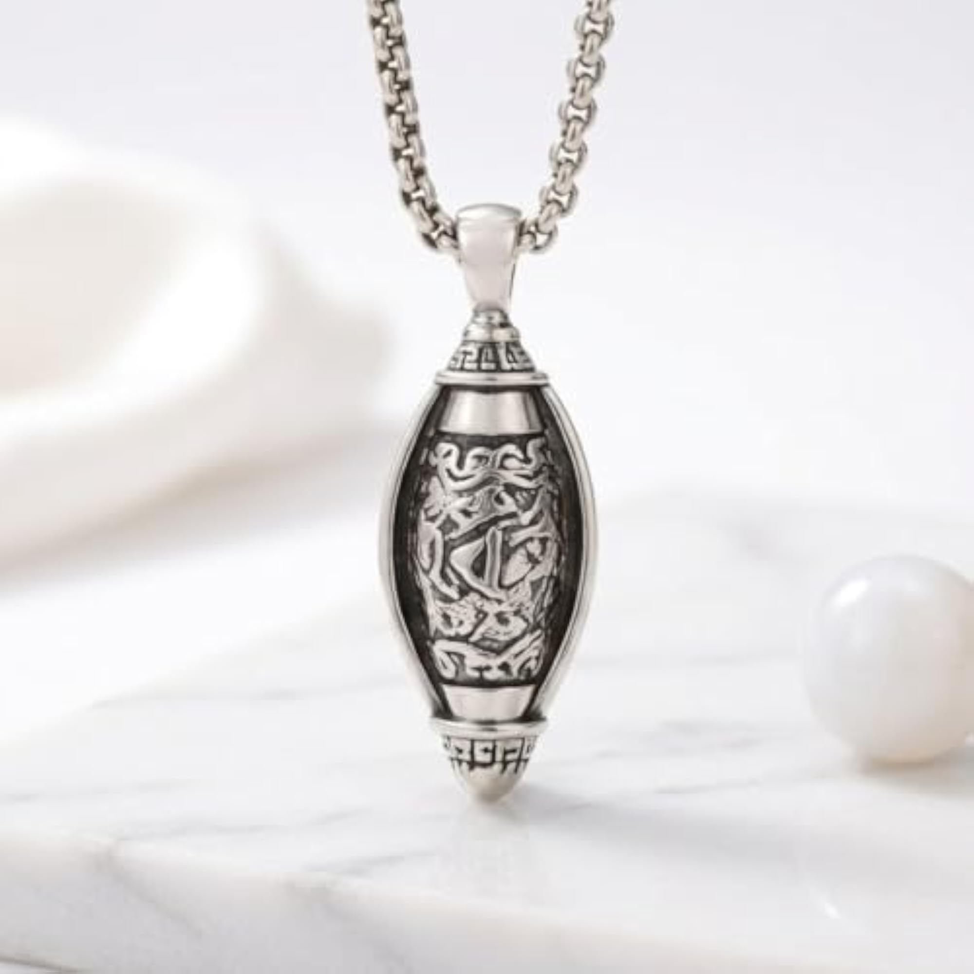 Men's Locket Pendant, Stylish Chain for Boys