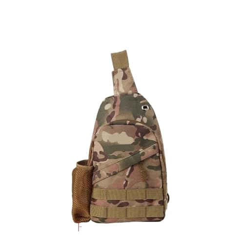 BOJHGO Angelrucksack Sling Bag Braun Tarnmuster