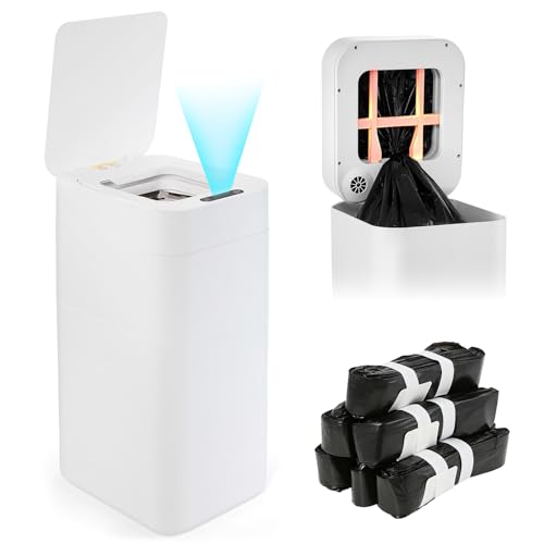 WICHEMI Automatic 8 Gallon Motion Sensor Trash Can Smart Self Sea...