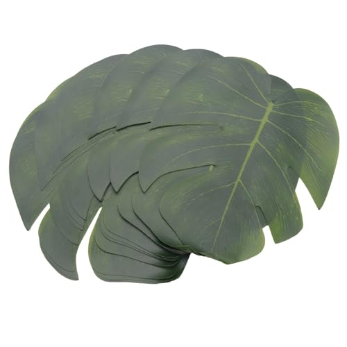 Fournitures de décoration de fête tropicale et feuilles de simulation pour soirée luau - 6