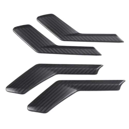 Cubierta de manija interior en fibra de carbono mate auténtica para BMW Serie 5 G60 de 4 piezas