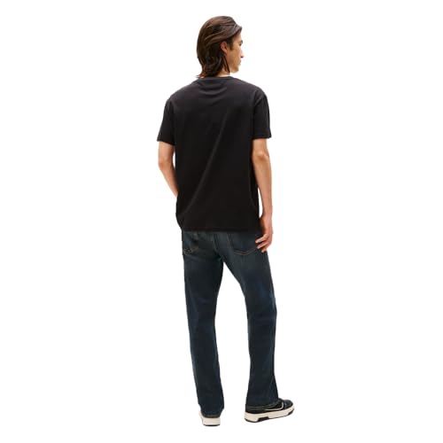 Tommy Jeans Men's Short Sleeve Cotton T-Shirts with Printed Two-Tone Logo Graphic4