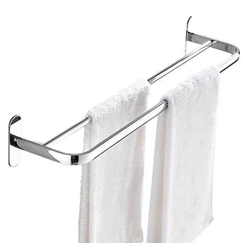 Porte-serviettes double pour eviter le linge humide au mur 40cm