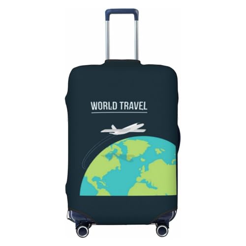 Luggage Cover Go Travel Suitcase Protector fits 18-32inch Travel Suitcase Cover Washable Dustproof with Concealed Zipper for Wheeled Suitcase TC237