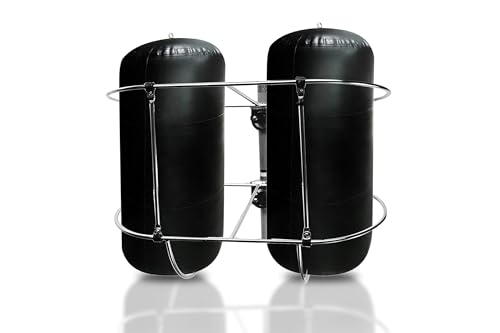 Vinland Marine 304 Stainless Steel Boat Fender Holder Boat Fender Rack Boat Fender Holders for a Boat Rail Boat Bumper Holder Adjustable Boat Fender Hangers Boat Buoys Bumper and Boat Mooring Buoys