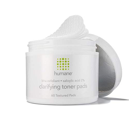 Humane Clarifying Toner BHA Salicylic Acid 2% Pore Minimizer & Facial Exfoliant Pads