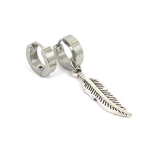 BRINCO MIX ARGOLA PRATA 3 MM E PENA (PAR)