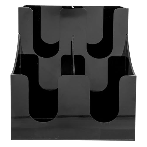 Distributeur gobelets papier acrylique noir support mural gain de place