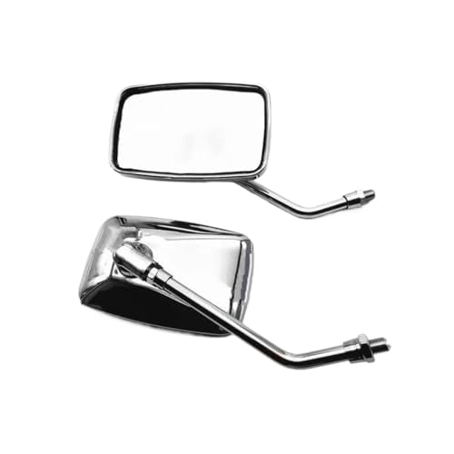 Rétroviseurs moto guidon 10mm rectangulaires pour sécuriser vos trajets quotidiens en ville