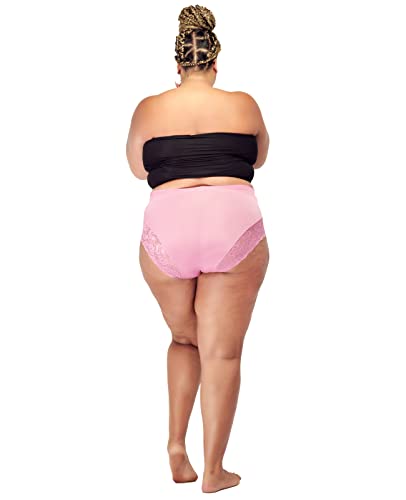 Barbra Lingerie Women's 5 Pack Plus Size Underwear Light Control Briefs Panties, Assorted, (2Xl) #TOP4