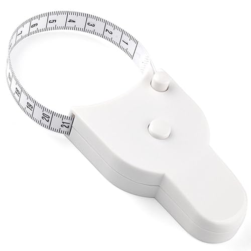 Image of Measuring Tape for Body Measurements, 60 Inch 3D Measuring Tape, Arms Chest Thighs or Waist Tape for Personal Trainer (White)