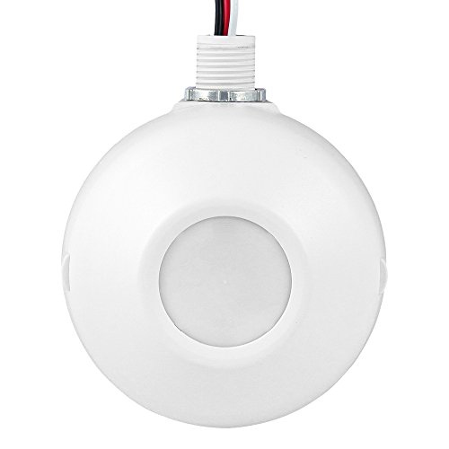 Image of ENERLITES High Bay Ceiling Motion Sensor, Passive Infrared PIR Ceiling Sensor, 360 Field of View, 2800 Sq Ft Coverage, 120-277VAC, Neutral Wire Required, Commercial /Industrial Grade, MPC-50H, White