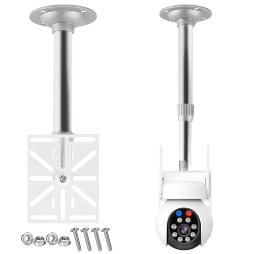 Universale Staffa Telecamera Sicurezza Supporto Videocamera Outdoor Staffa Telecamera Esterna Staffa Palo per Antenna Sistemi di Sicurezza, 1 Pezzi