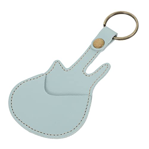 Totority Guitar Holder Bag Durable Leather Storage Organizer with Chain Lightweight Guitar Picks Storage for Easy Access Protection Present for Music Enthusiasts