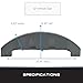 Tie Down | Silver Plastic Bracketless Trailer Fenders for 12 inch Wheel Size | Car hauler Trailer | Cargo Trailer | Utility Trailer | Landscape Trailer 25.18