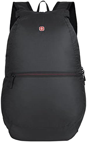 WENGER Mochila plegable en negro, 25 L, mezcla de estilo y funció...