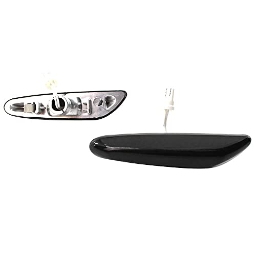 Romacci 2 Pcs Fumaça LED Lateral Marcador Luz Turn Signal Light Lamp Para BMW Série 3 E46 E60 E90 E9