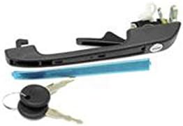 for Audi (78-87) Exterior Door Handle FRONT Left Black w/lock + keys