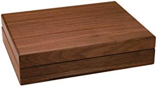 Walnut Grove Solid Wood Walnut Keepsake Treasure Box (Large)